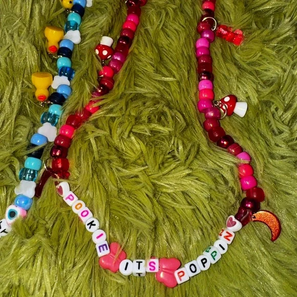 rave Kandi necklaces 3 pk bundle - Picture 2 of 10